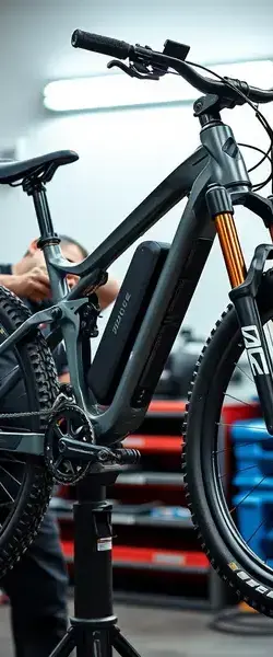 Electric mountain bike suspension service