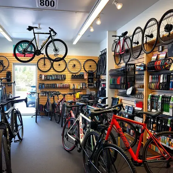 Pedal & Paddle bicycle shop interior